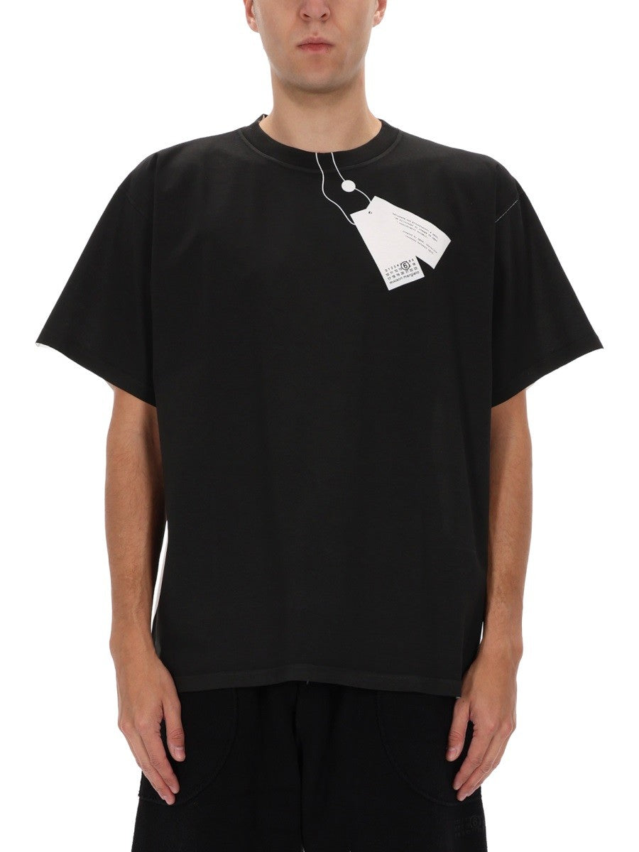 MM6 MAISON MARGIELA - Man - Black - T-shirt