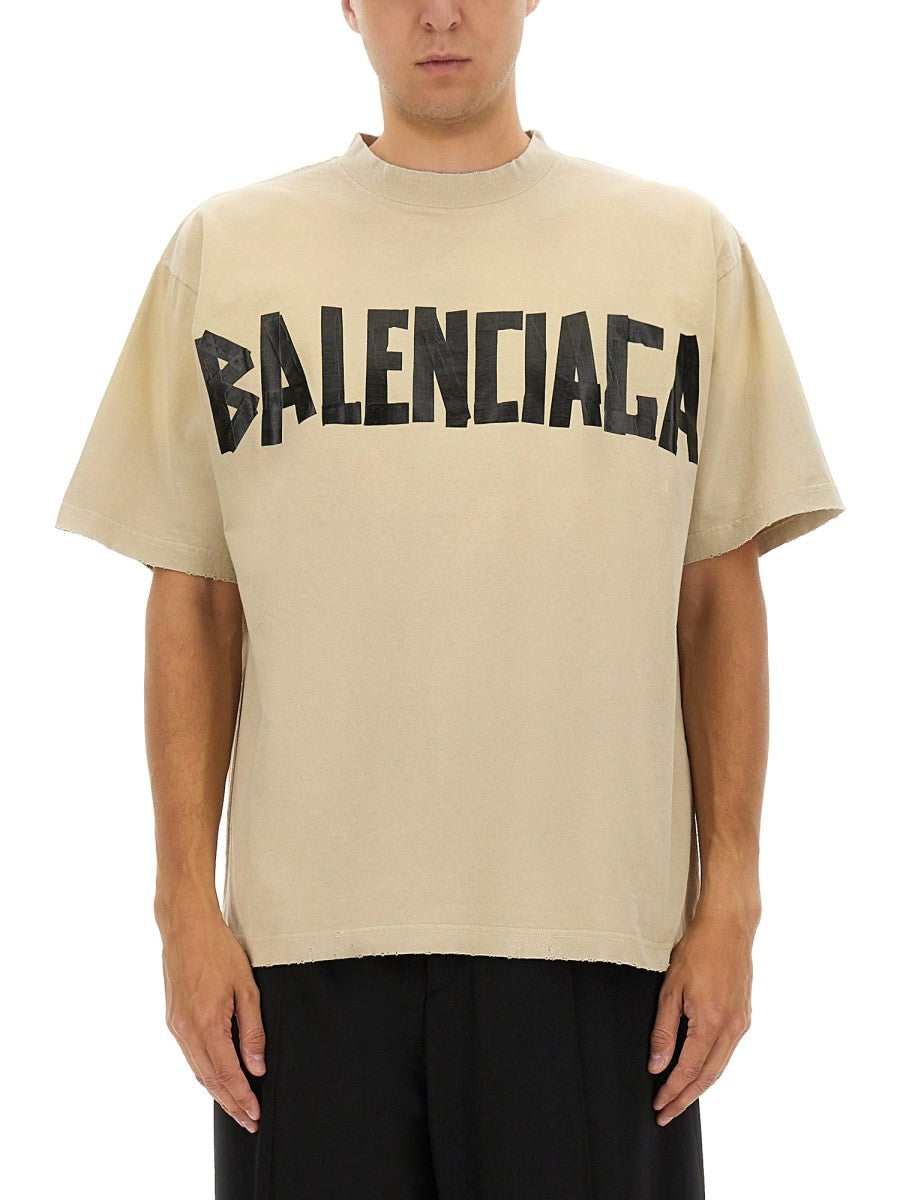 Balenciaga - Unisex - Beige - T-shirt