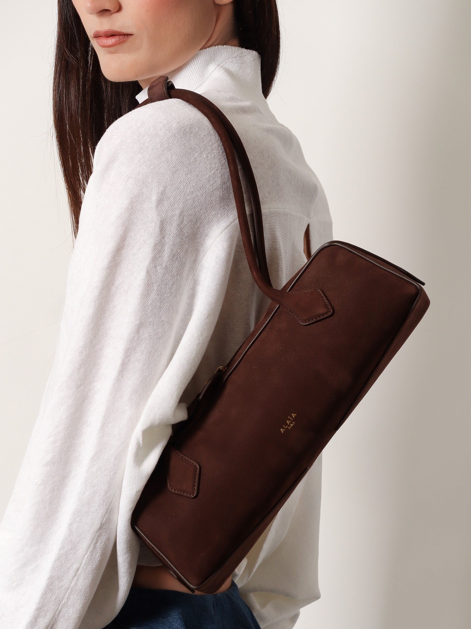 ALAIA - Woman - Brun/Or - Shoulder Bag