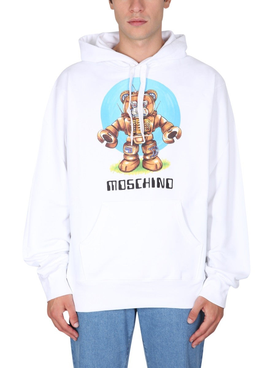 Moschino - Man - White - Sweatshirt