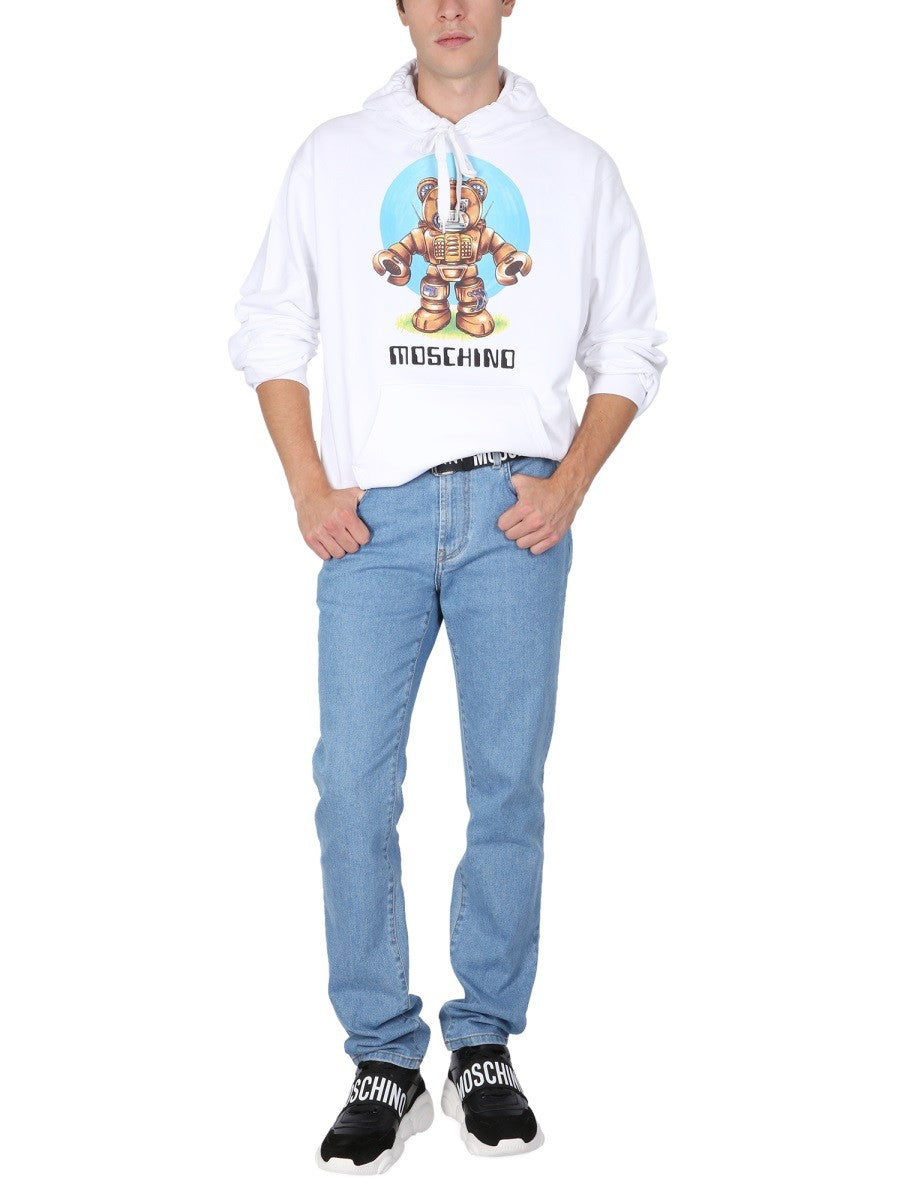 Moschino - Man - White - Sweatshirt