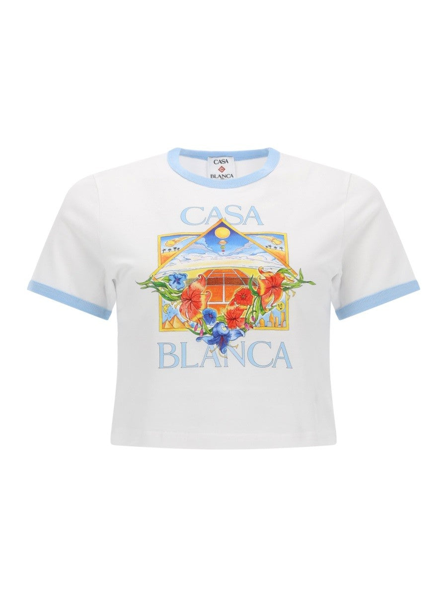 CASABLANCA - Woman - White - T-shirt