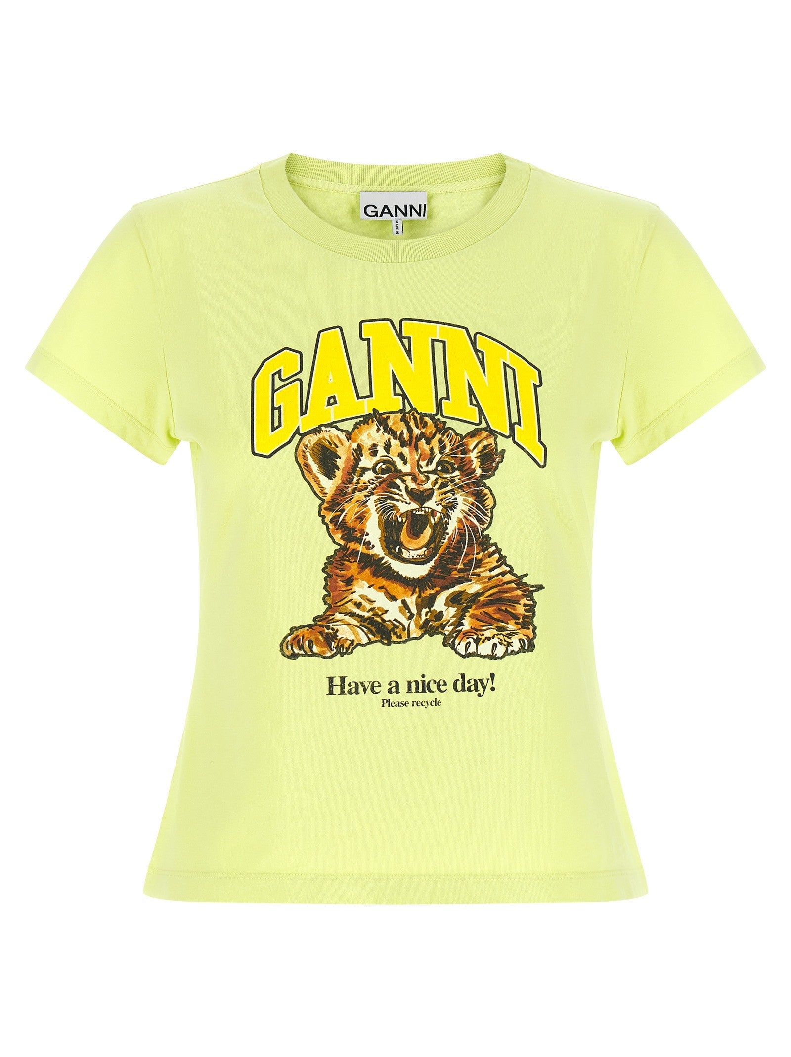 GANNI - nan - Green - T-shirt