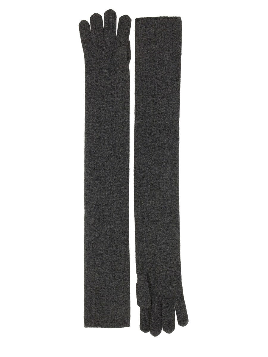 Max Mara - Woman - Grey - Gloves
