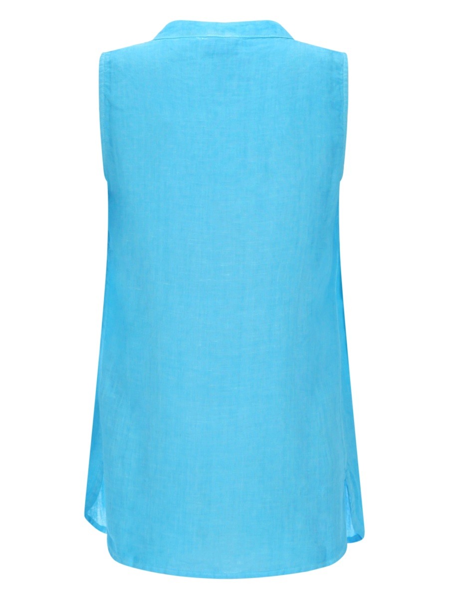 120% LINO - Woman - Blue - Shirt