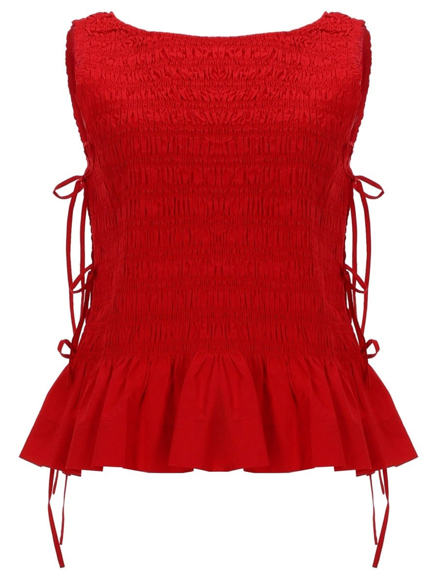 GANNI - Woman - Red - Top