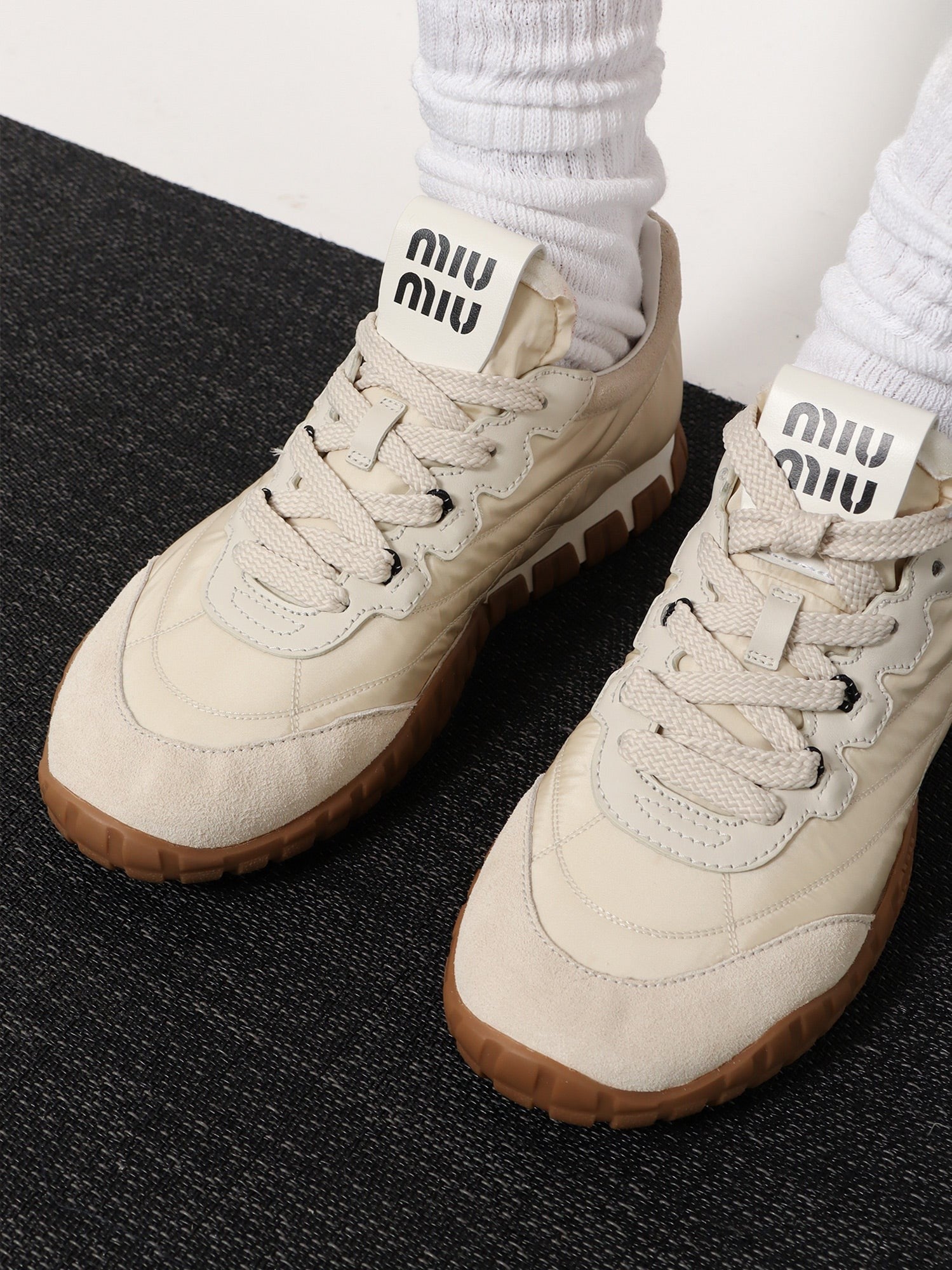 Miu Miu - Woman - Beige - Sneaker