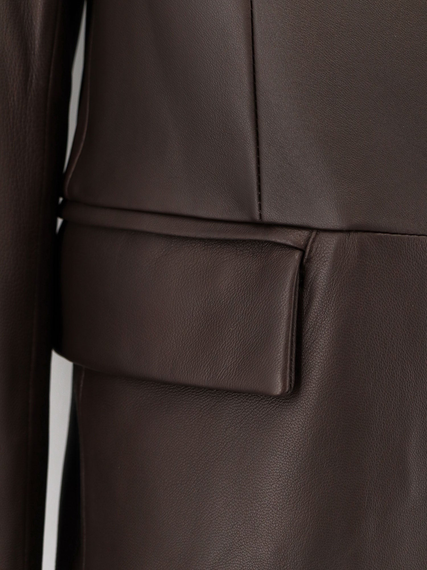 TONYWACK - Unisex - Brown - Leather Jacket