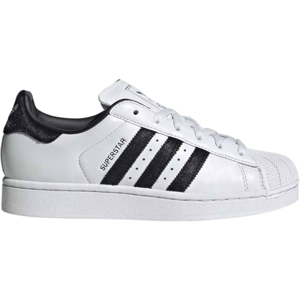 ADIDAS Superstar II White Black Pony Hair (Women's)
