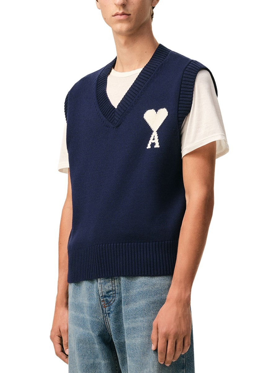 AMI PARIS - Man - Blue - Vest