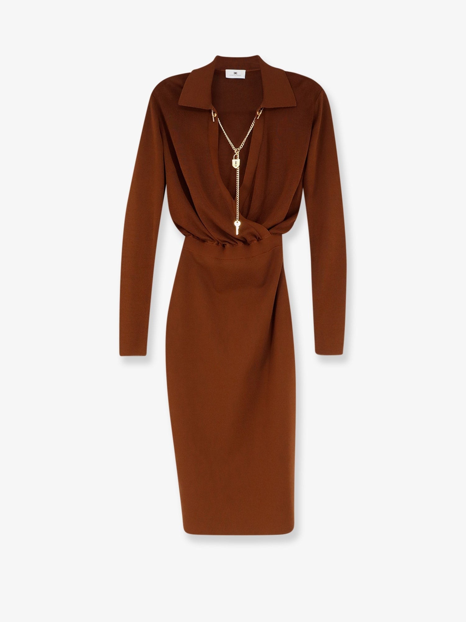 Elisabetta Franchi - Woman - Brown - Dress