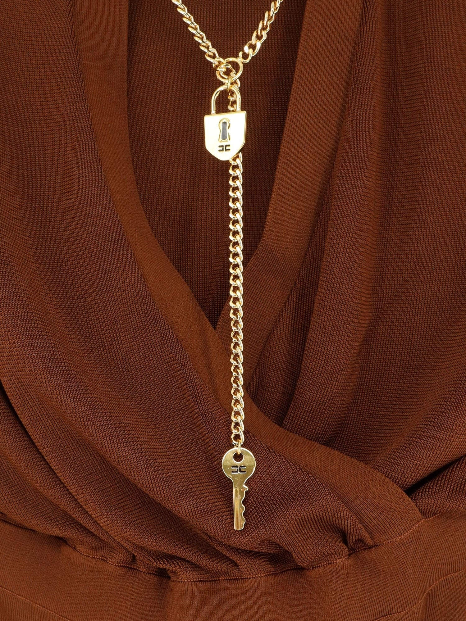 Elisabetta Franchi - Woman - Brown - Dress