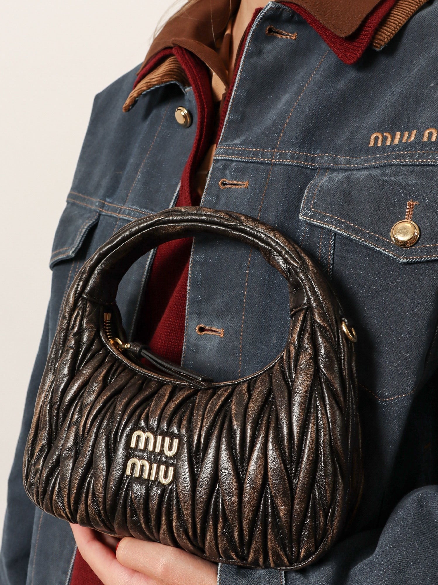Miu Miu - Woman - Brown - Crossbody Bag