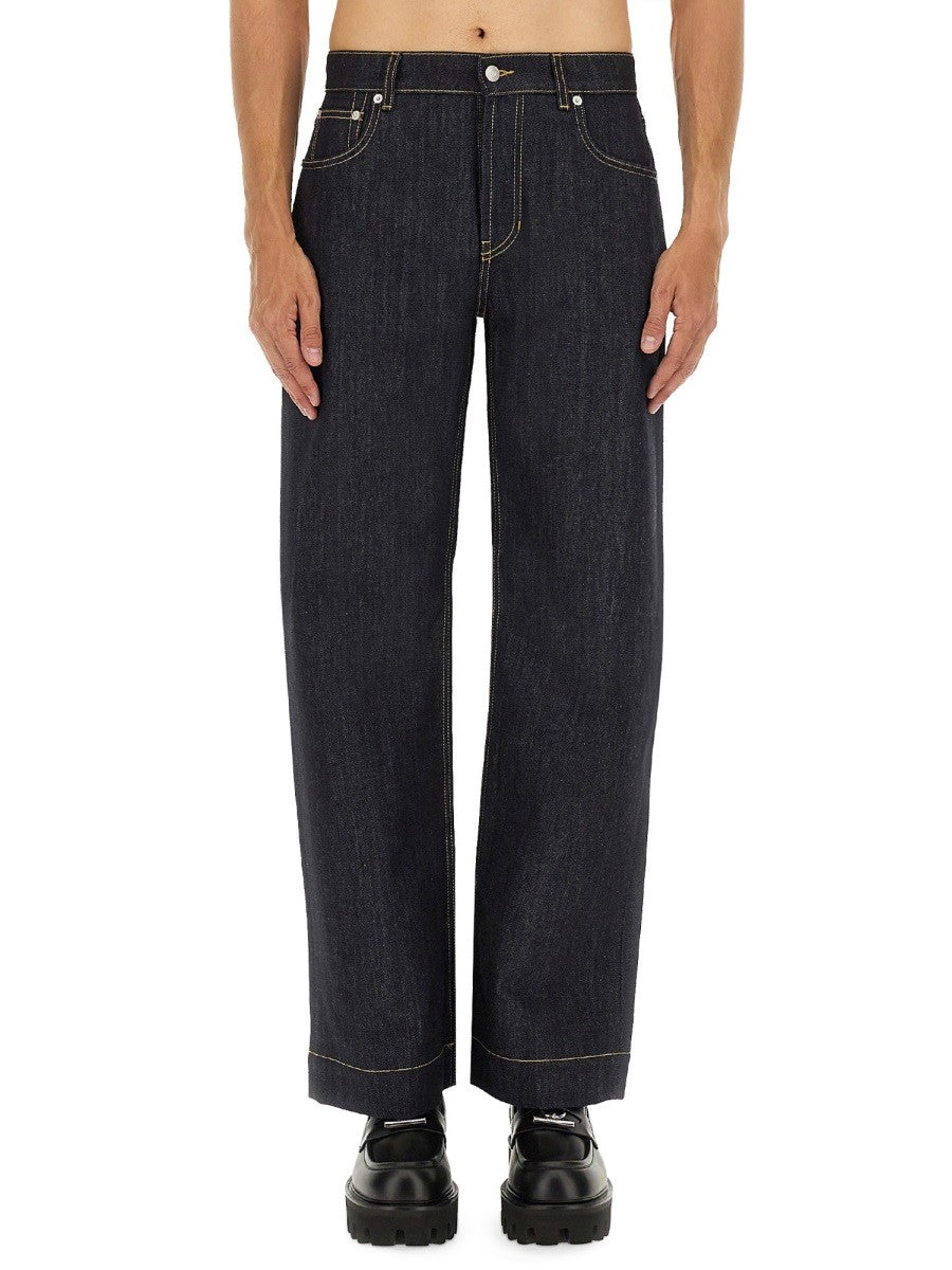 Alexander Mcqueen - Man - Blue - Jeans
