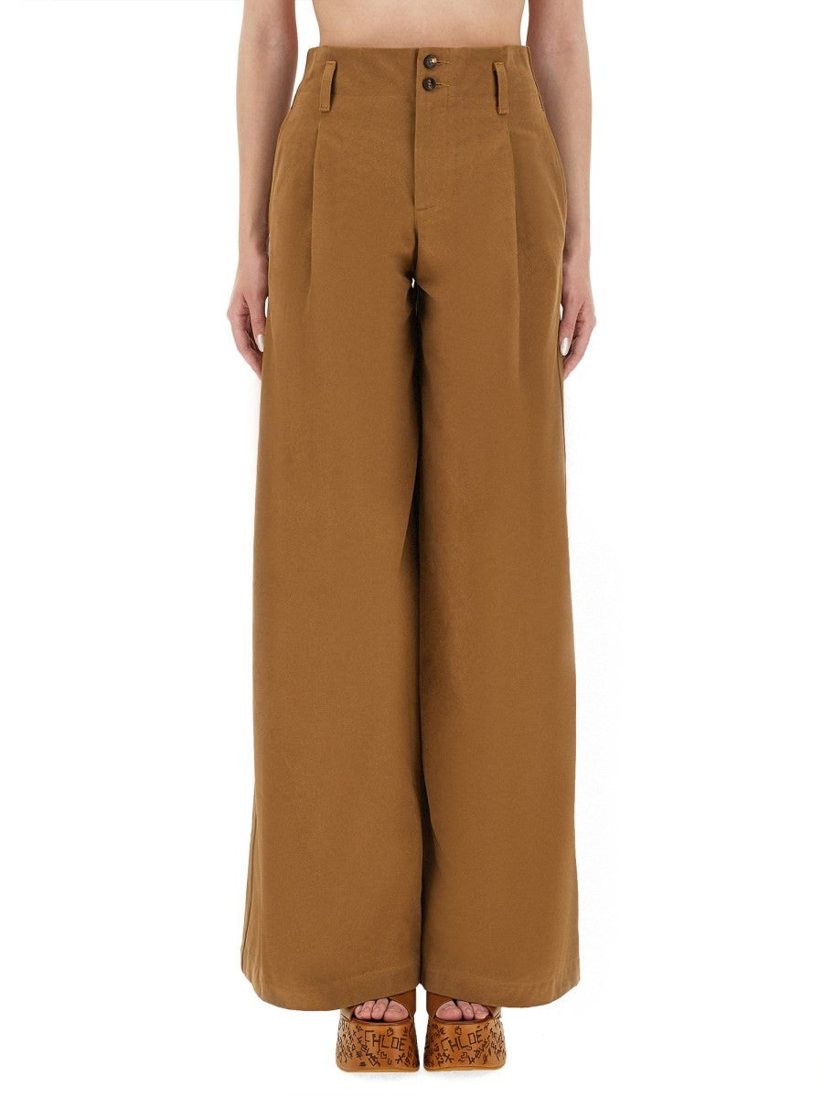 CHLOÉ - Woman - Brown - Pants