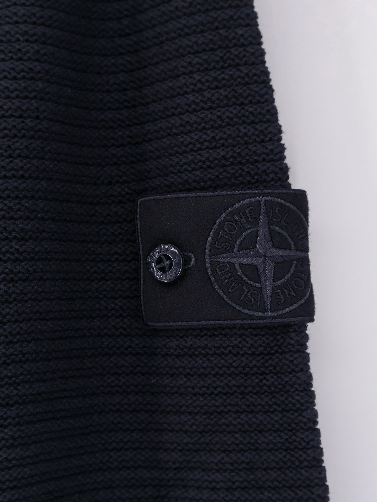 Stone Island - Man - Blue - Knit Sweater