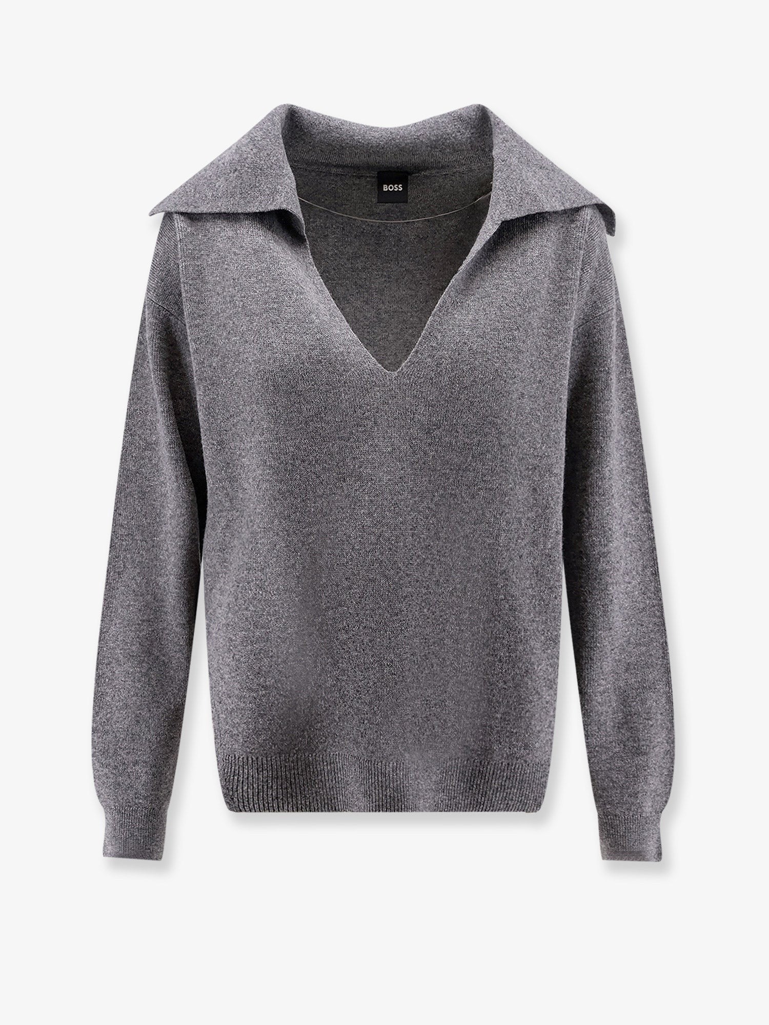 Boss - Woman - Grey - Knit Sweater