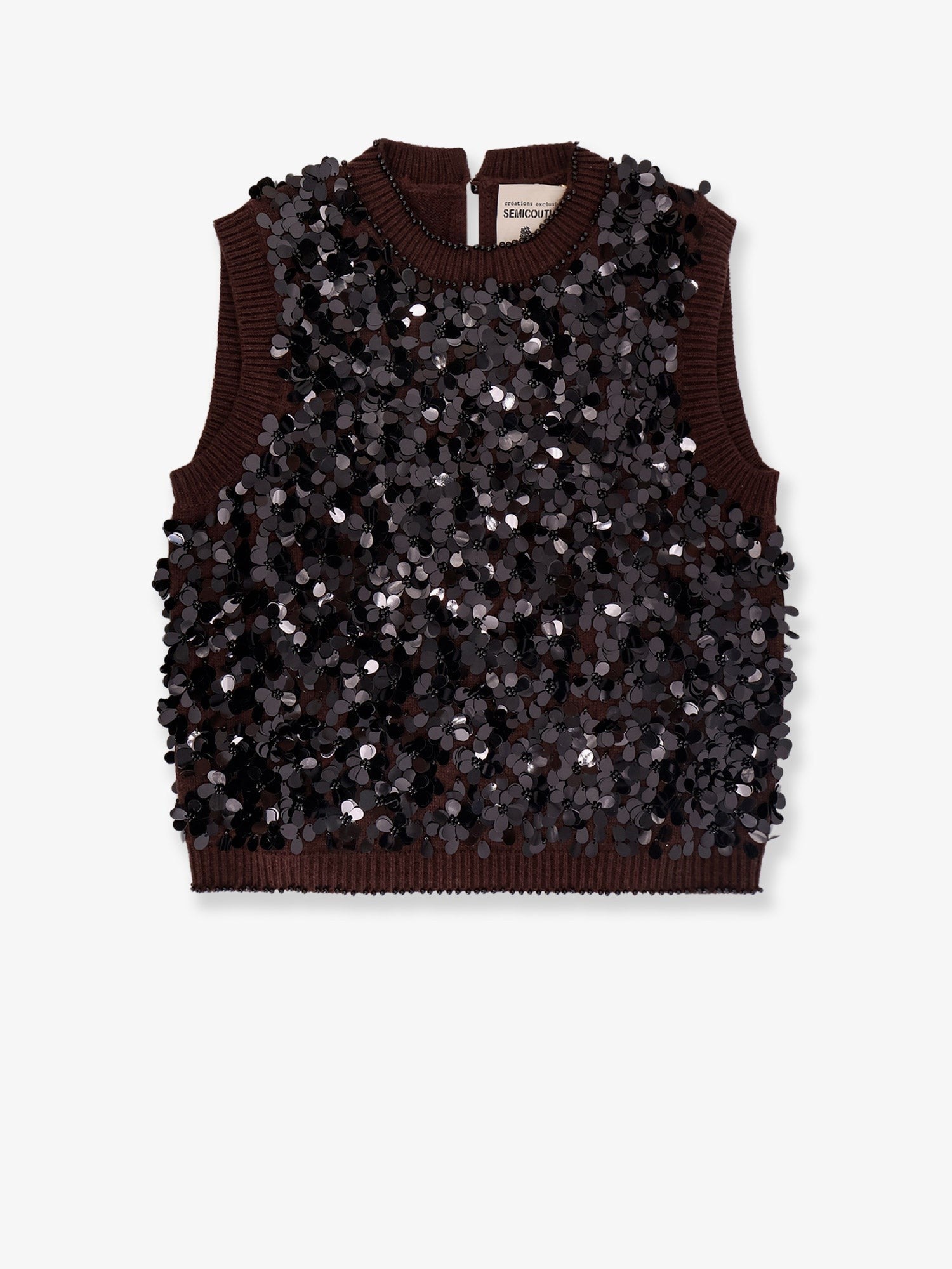 Semicouture - Woman - Brown - Knit Sweater