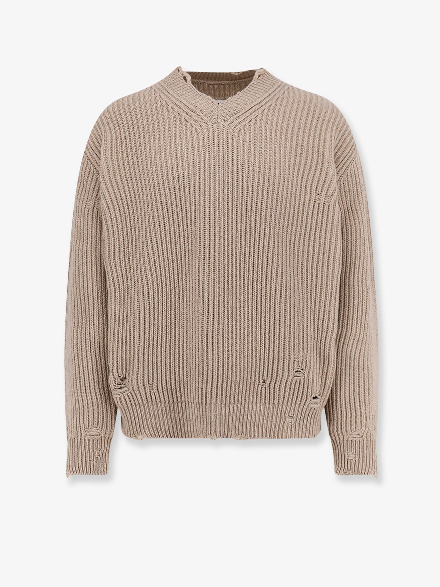 MM6 MAISON MARGIELA - Man - Beige - Knit Sweater