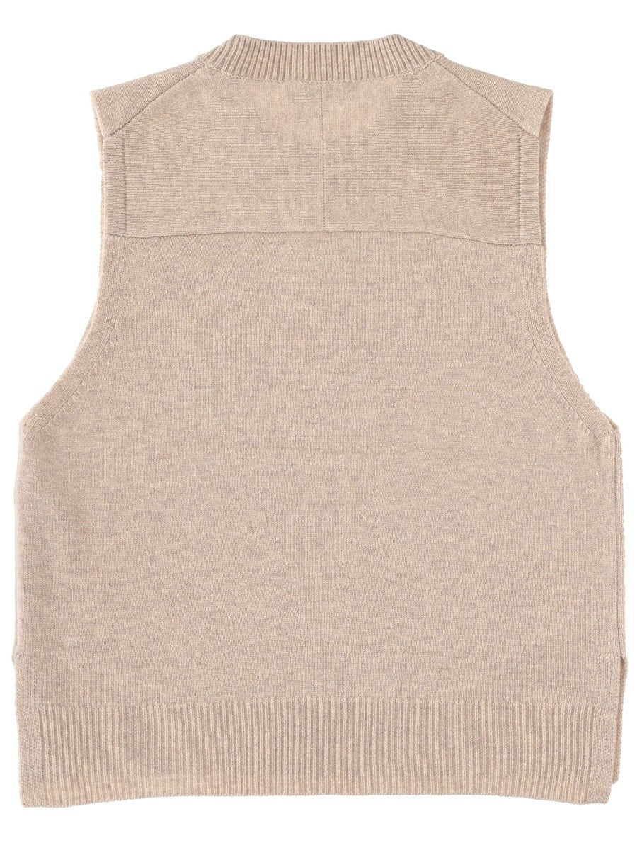 Maison Kitsune - Woman - Beige - Vest