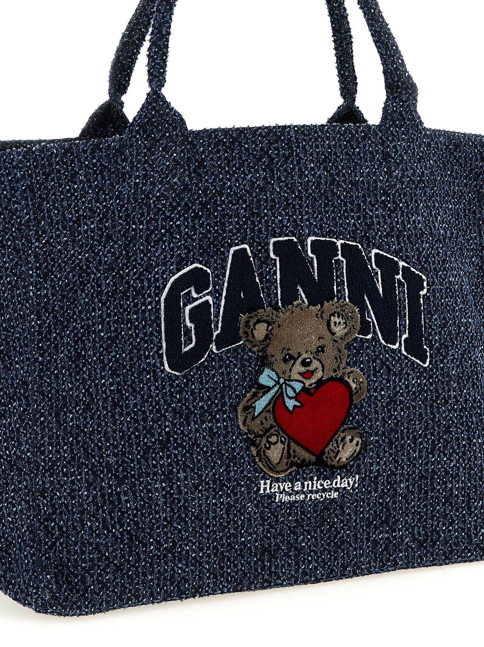 GANNI - nan - Blue - Tote bag