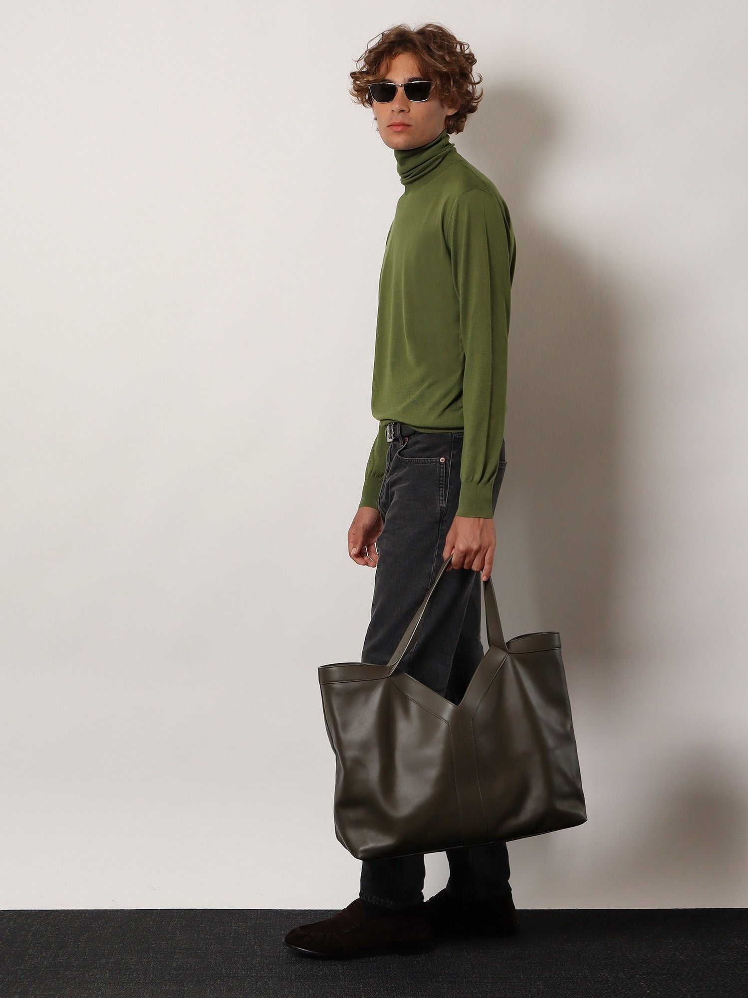 Saint Laurent - Man - Green - Shopping Bag