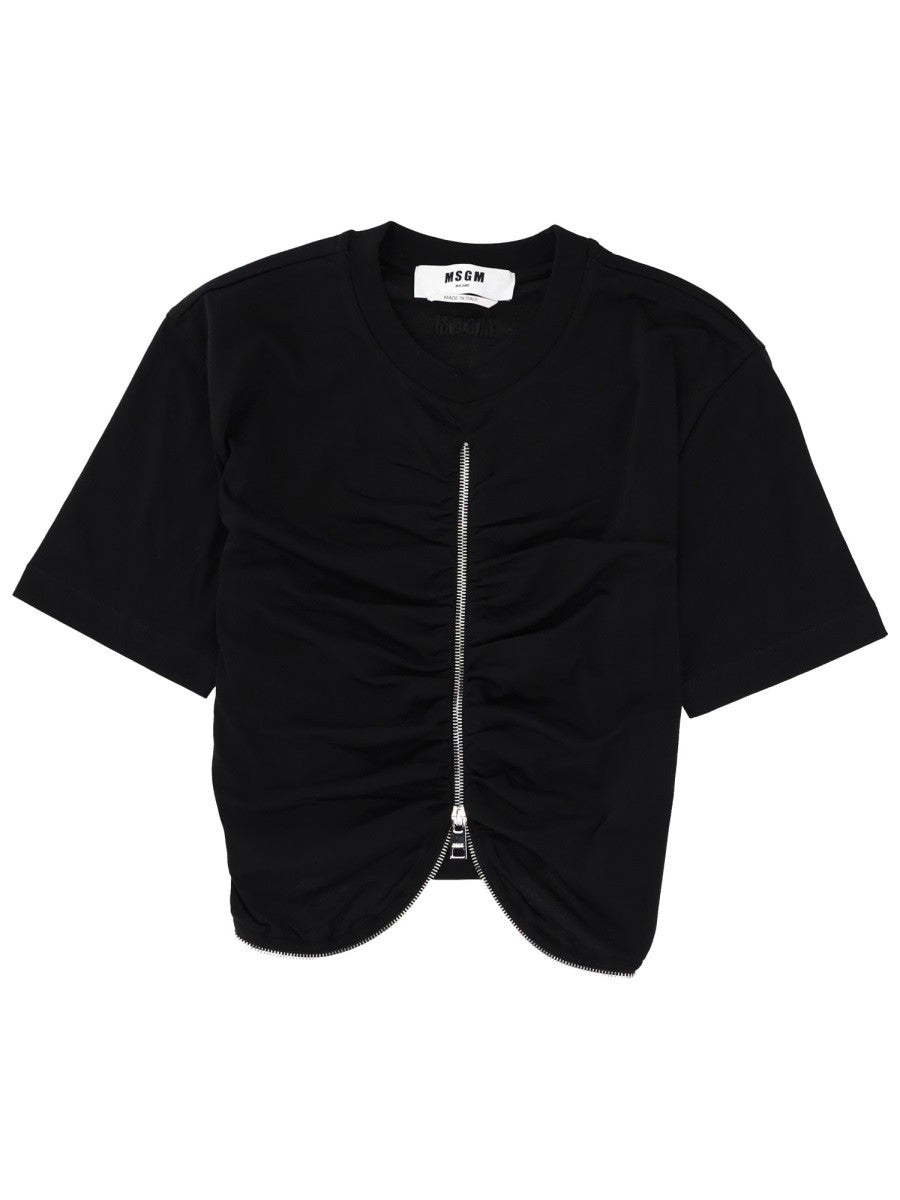 msgm - Woman - Black - T-shirt