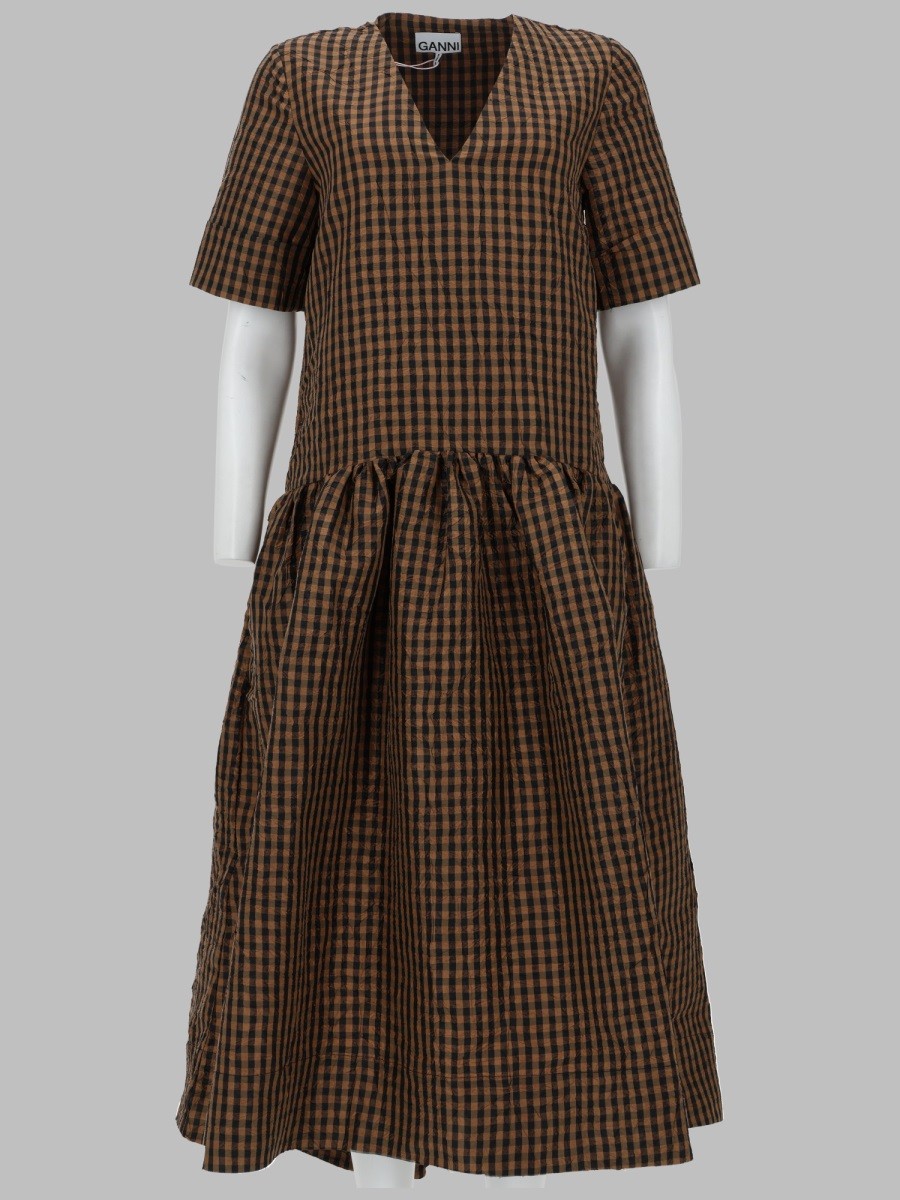 GANNI - Woman - Brown - Dress