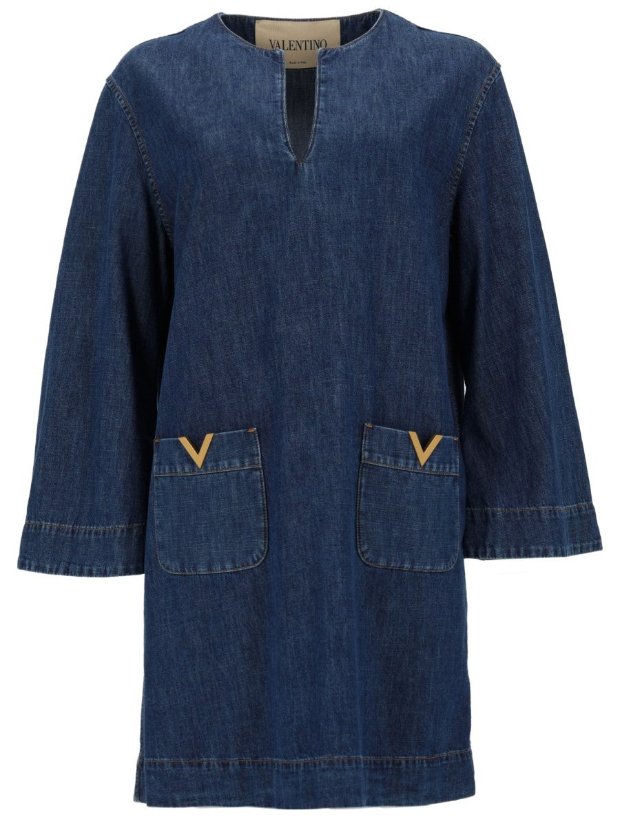 Valentino - Woman - Blue - Dress