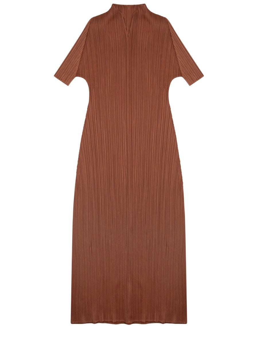 PLEATS PLEASE ISSEY MIYAKE - Woman - Brown - Dress