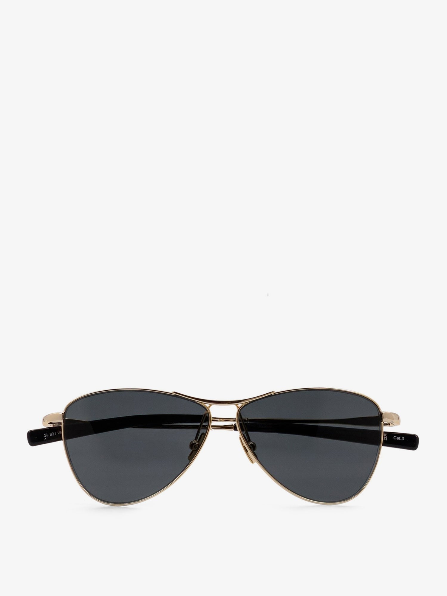Saint Laurent - Woman - Gold Gold Black - Sunglasses
