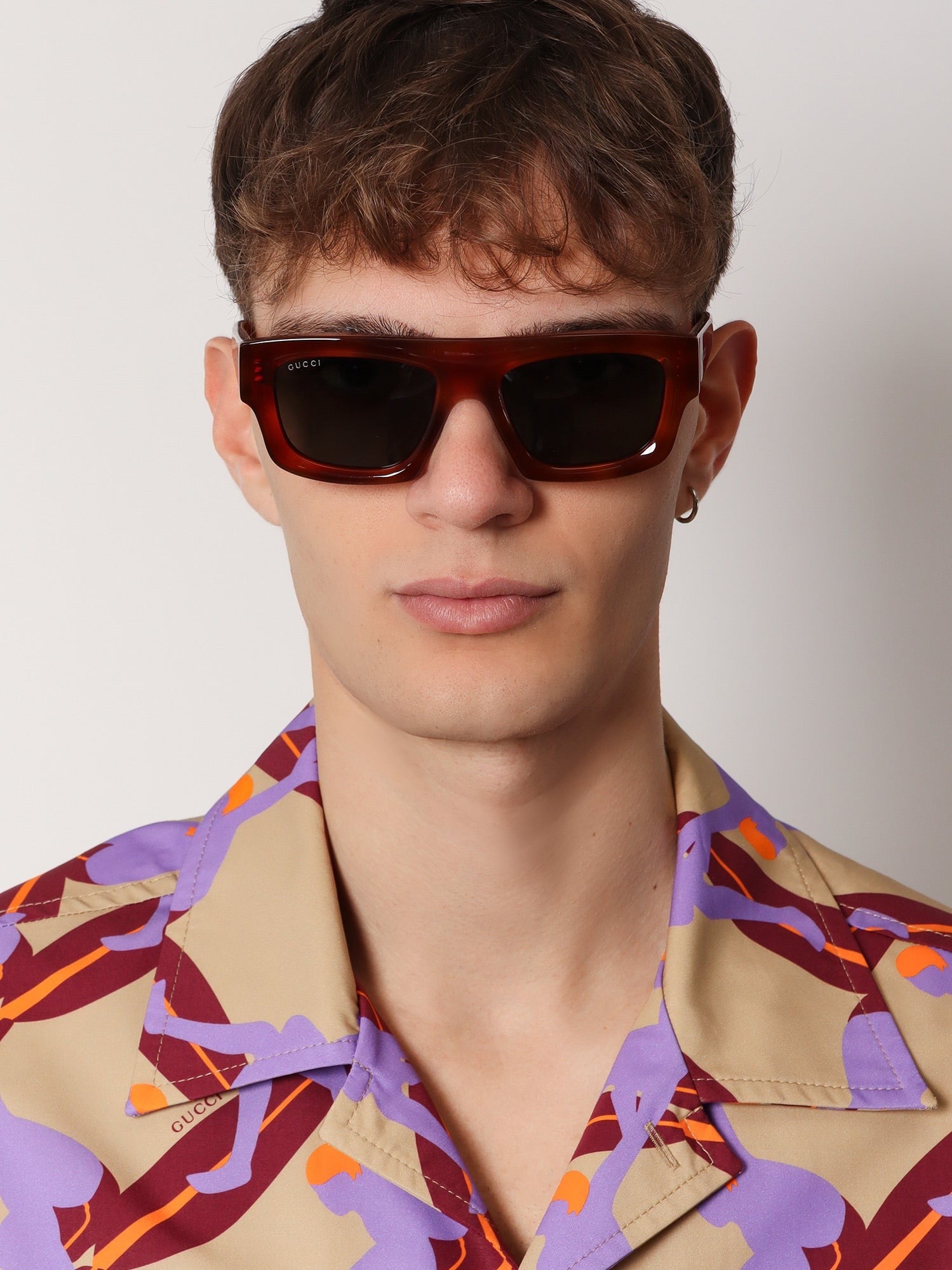 Gucci - Man - Brown - Sunglasse