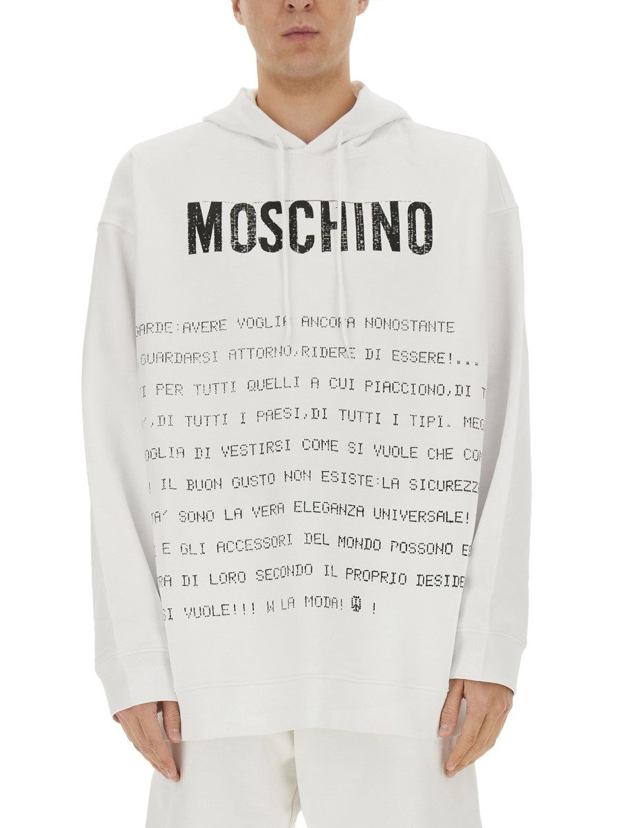 Moschino - Man - White - Sweatshirt