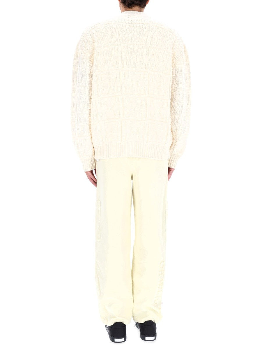 Off-white - Man - Beige - Sweater