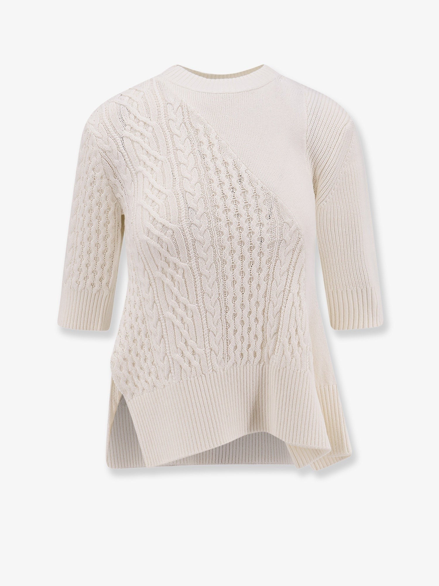 SACAI - Woman - White - Knit Sweater