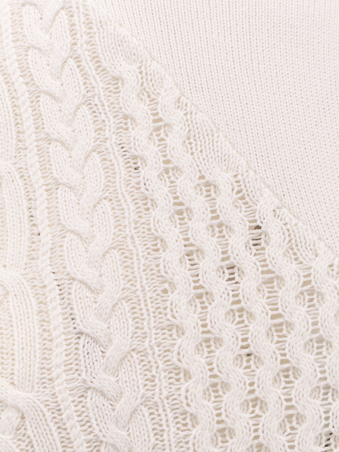 SACAI - Woman - White - Knit Sweater