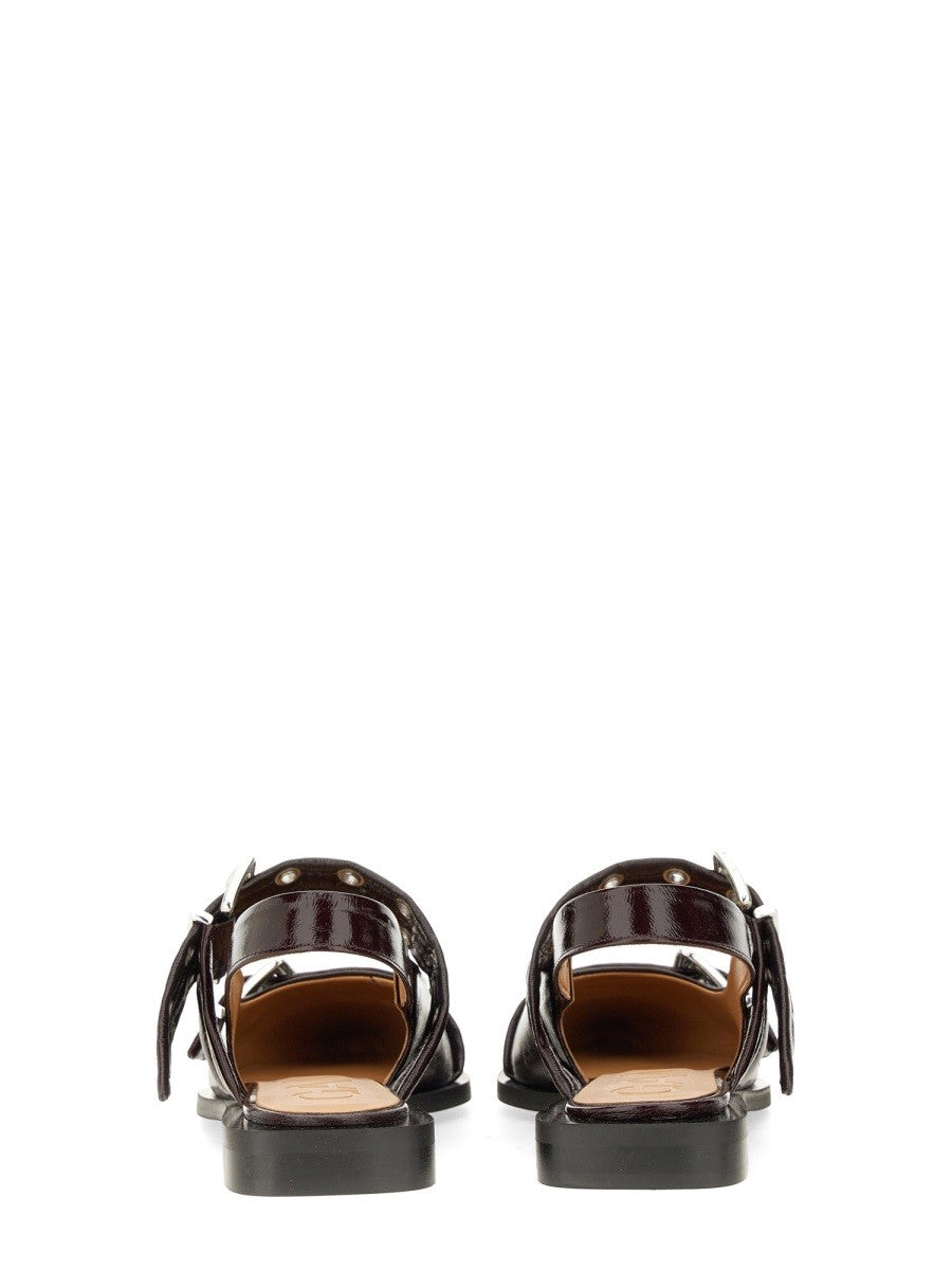 GANNI - Woman - Red - Flat