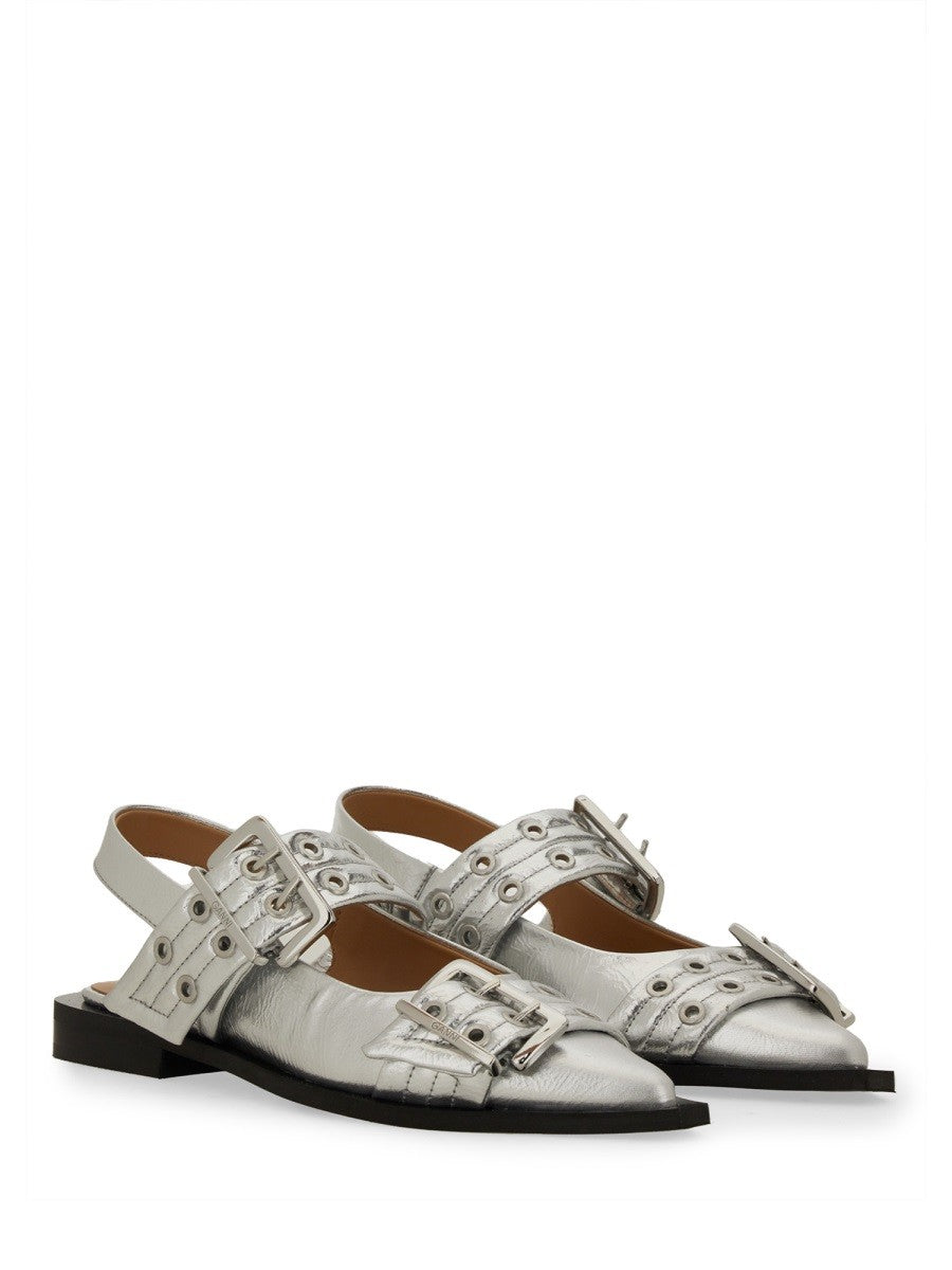 GANNI - Woman - Silver - Flat