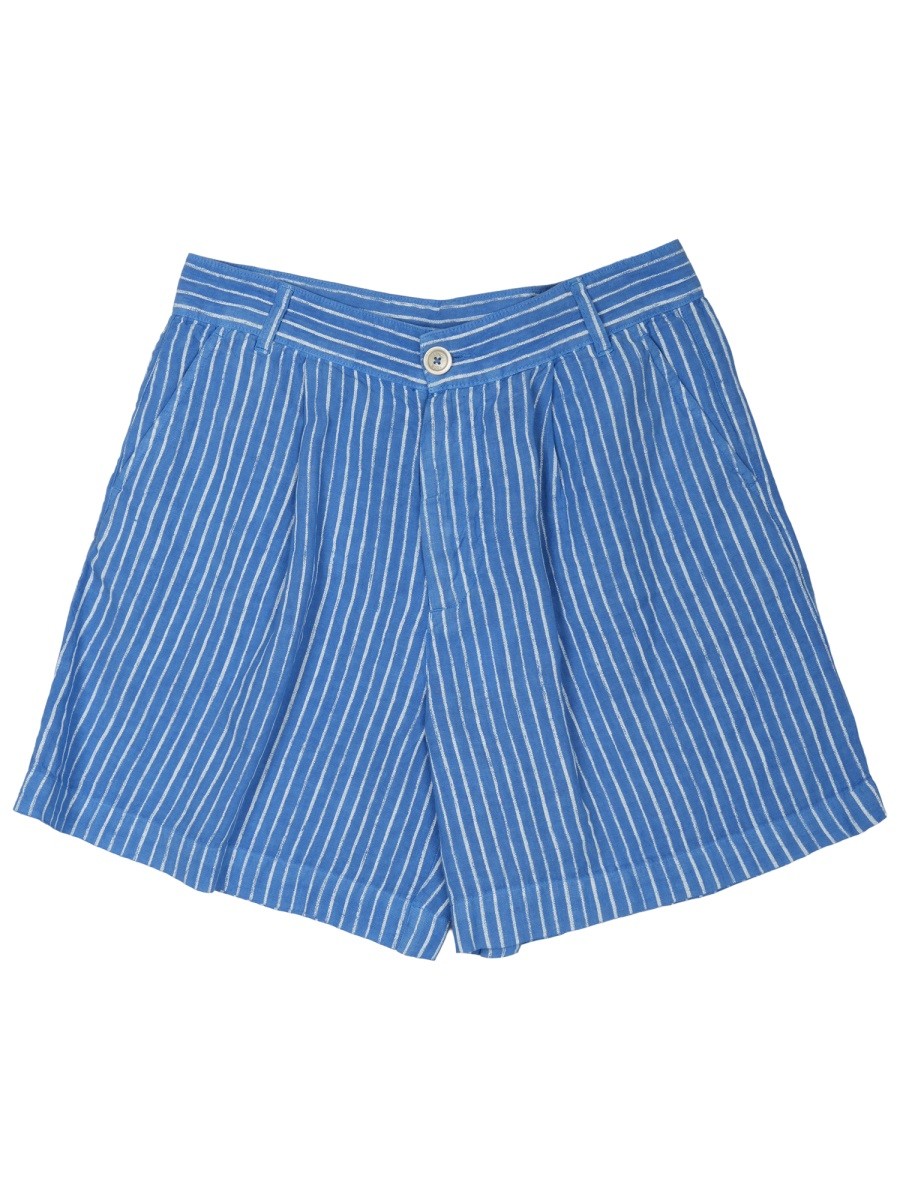 120% LINO - Woman - Blue - Shorts