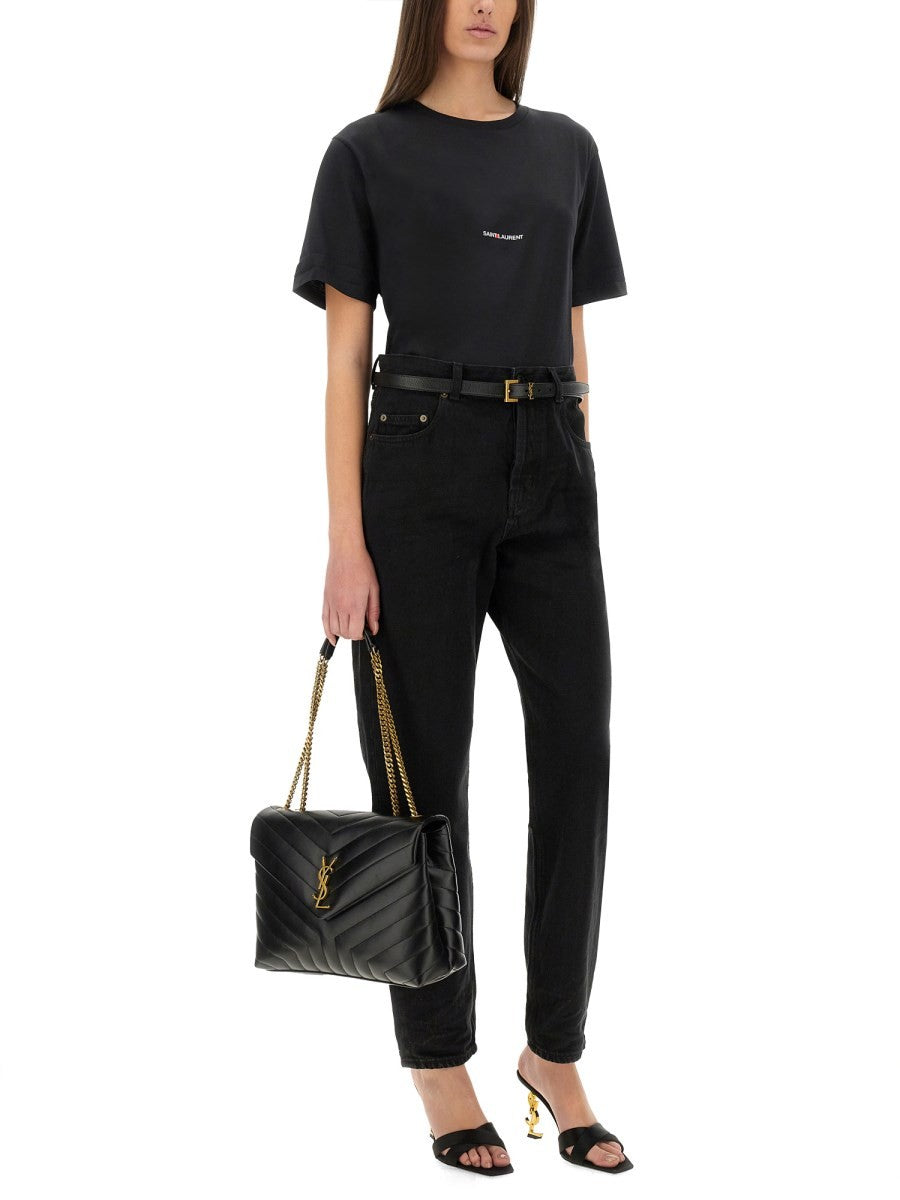 Saint Laurent - Woman - Black - T-shirt