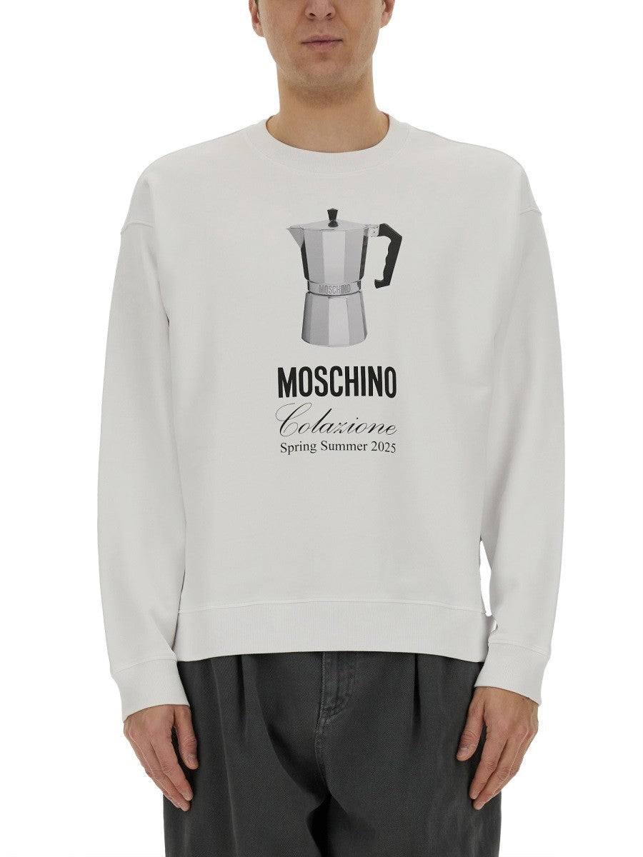 Moschino - Man - White - Sweatshirt