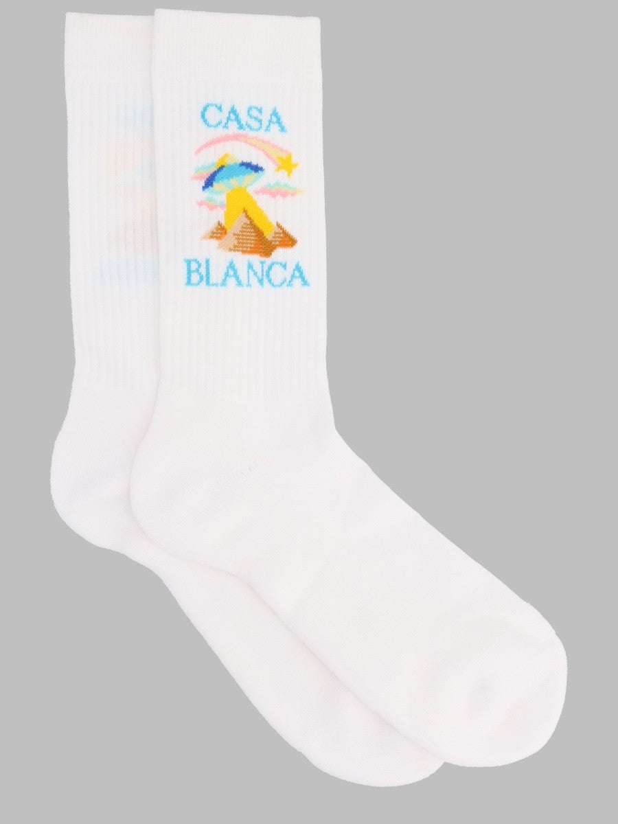 CASABLANCA - Man - White - Socks