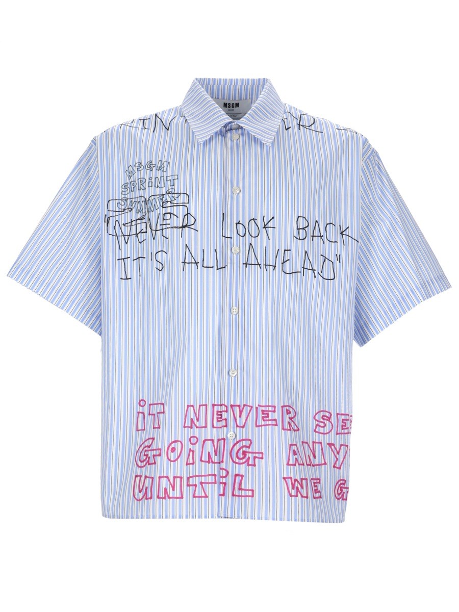 msgm - Man - Blue - Shirt