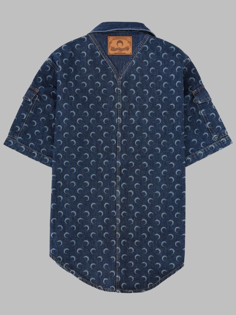 MARINE SERRE - Man - Blue - Shirt