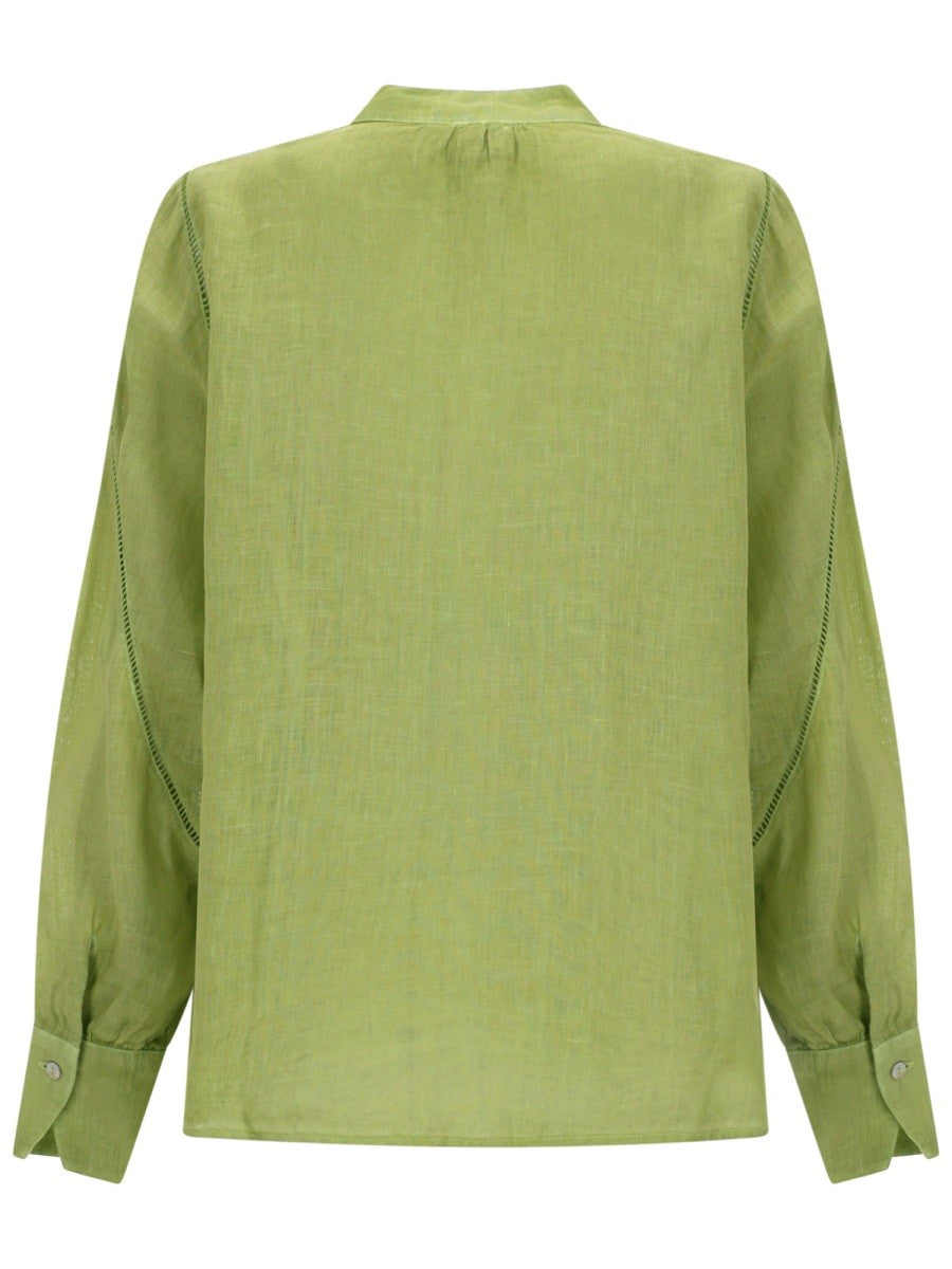 120% LINO - Woman - Green - Shirt
