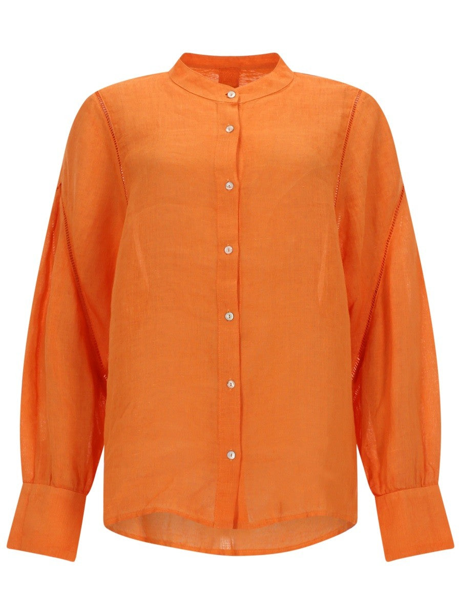 120% LINO - Woman - Orange - Shirt