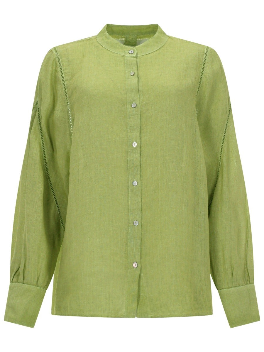 120% LINO - Woman - Green - Shirt
