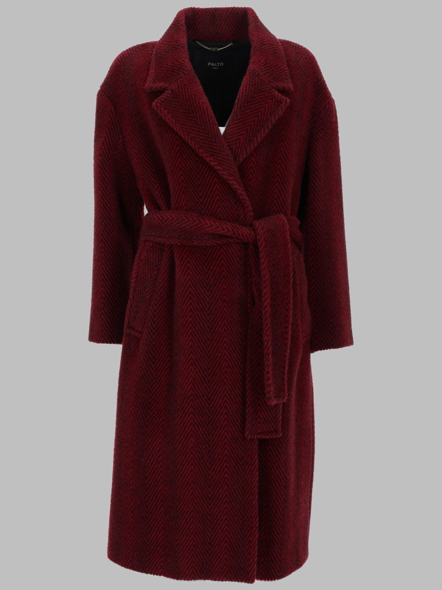 PALTO - Woman - Red - Coat