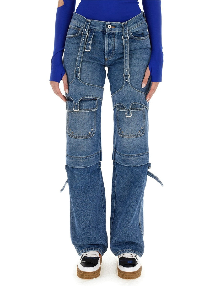 Off-white - Woman - Blue - Jeans