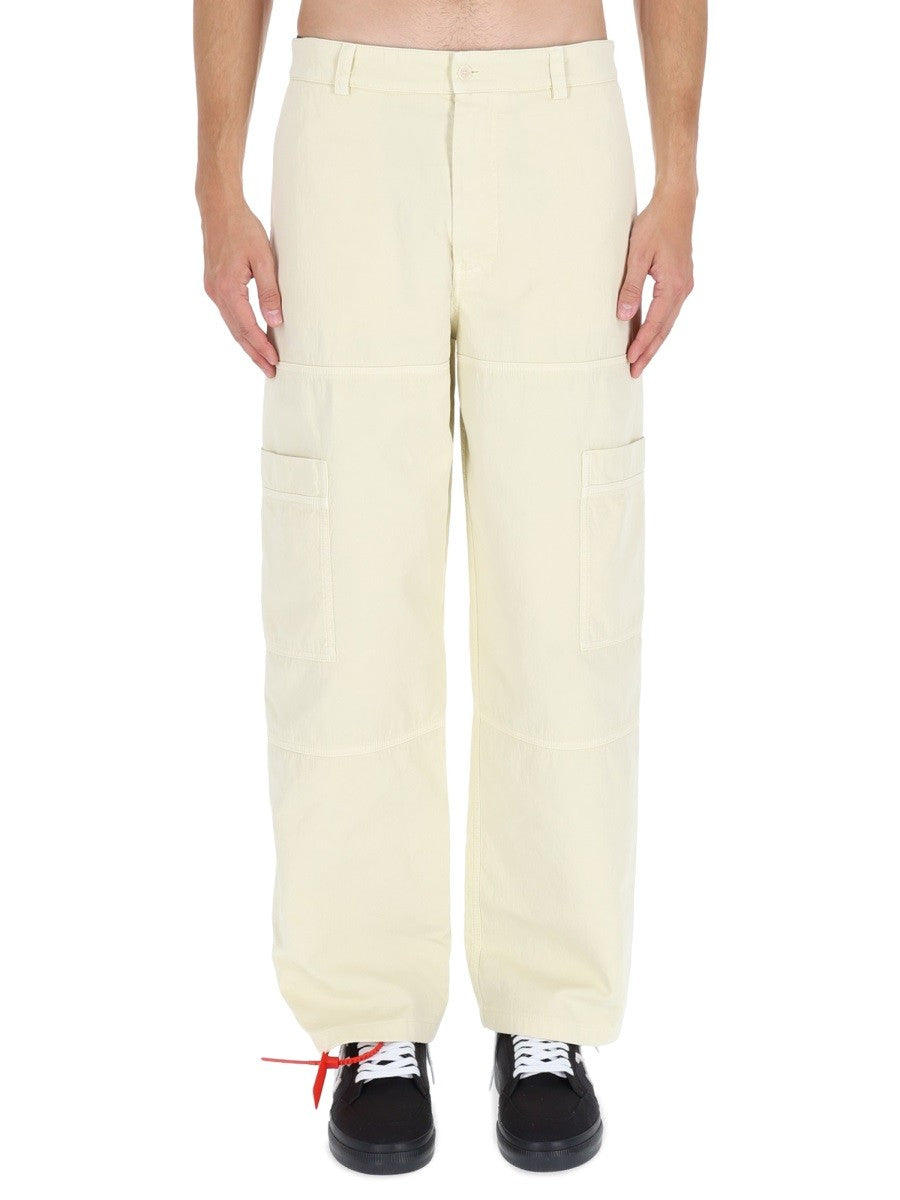 Off-white - Man - Beige - Pants